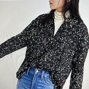 Madewell, oversized, ex-boyfriend shirt.